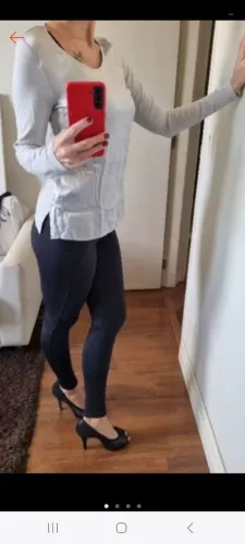 Camisa nova manga longa em seda e modal, intimissimi, p