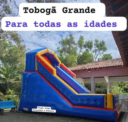 Pula pula, Futebol de Sabão, Guerra de Cotonetes, Tobogã Grande, Algodão Doce,