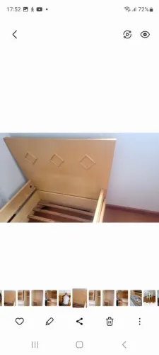 Vendo cama de madeira maciça com colchao e cama imbutida mais um footon 