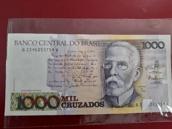 Nota de 1000 Cruzados zerada