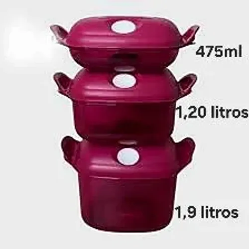 Kit tupperware cristal pop pink