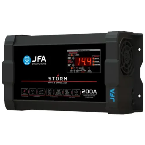 Fonte automotiva digital 12v JFA Storm 200A Carregamento inteligente Novo 1 ano garantia