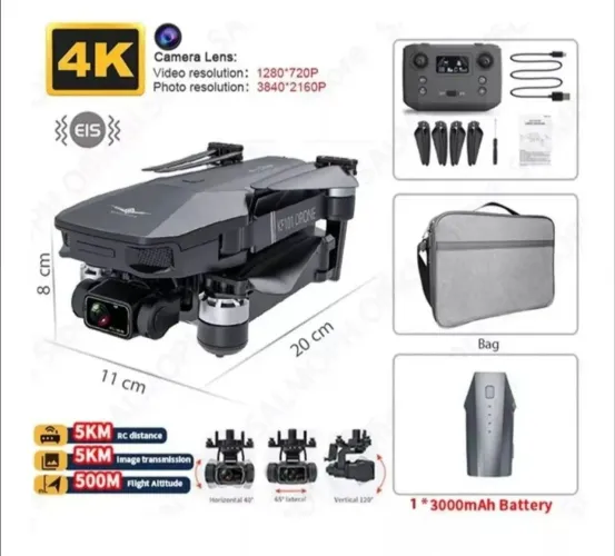 Drone kf101 Max Câmera 4k (5km) Semi novo