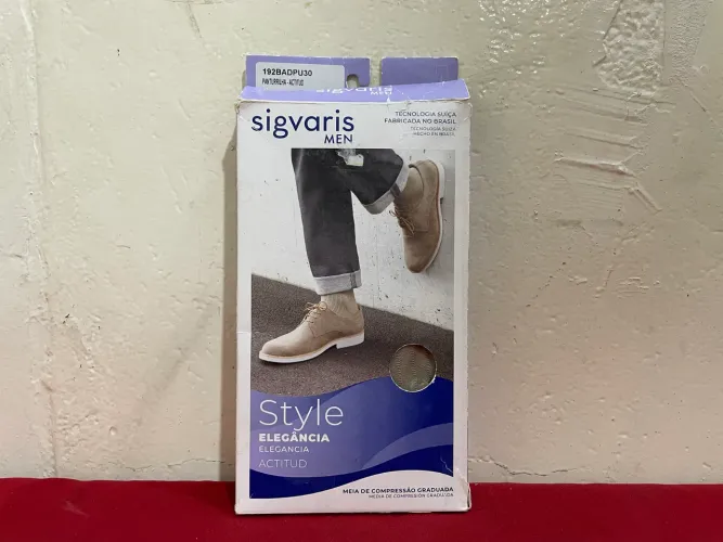 Meia de Compressão Sigvaris Men Caqui