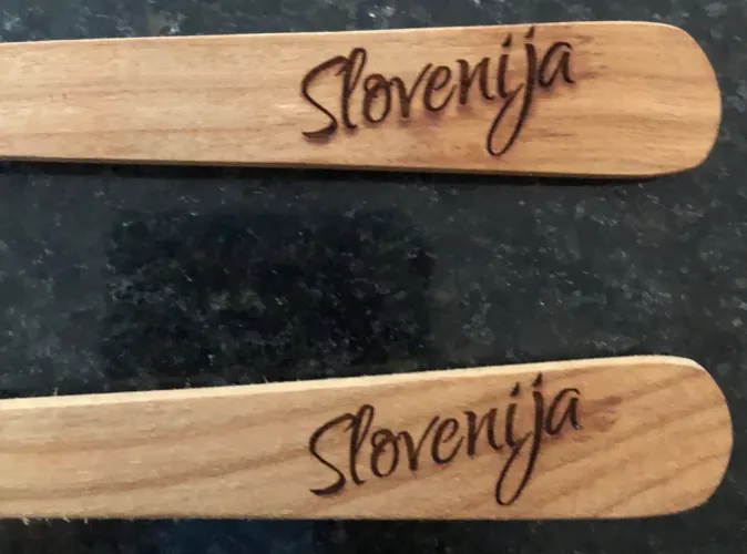 Colheres de pau da Eslovênia 