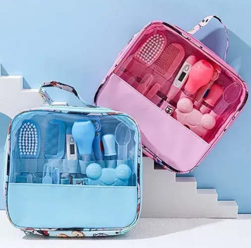 Kit 13 Peças Higiene Cuidado Bebê Recém Nascido Essencial Cuidados Com O Bebê z1235