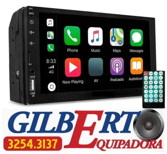 Central multimidia MP5 BT USB Rádio