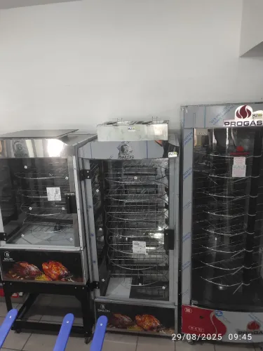 Bh assador de carne e frango giratório 