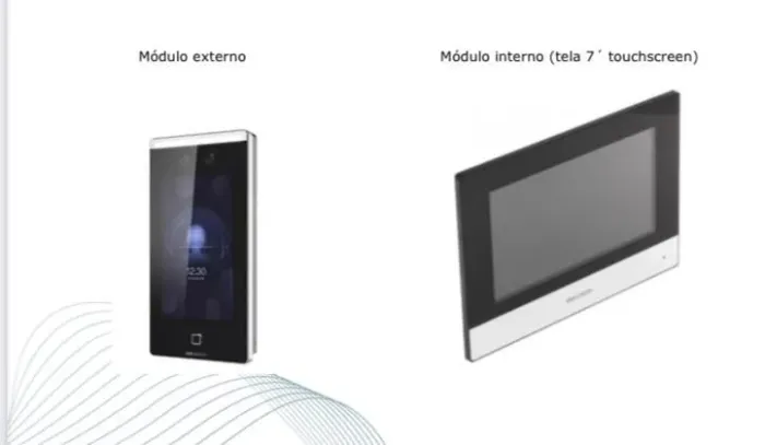 Kit Interfone com Tela Touchscreen 7''