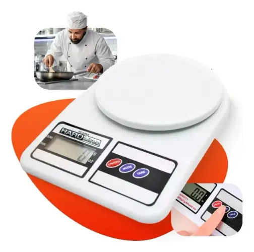 Balança De Cozinha Digital Balança Digital Hardline Sf-400 Pesa Até 10kg Branco
