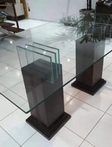 Mesa de jantar vidro 