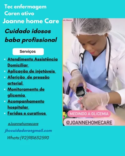Babá e serviço enfermagem 