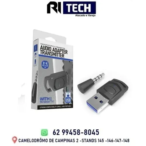 Adaptador Transmissor De Áudio Bluetooth 5.0 Para Ps5 Ps4 Pc