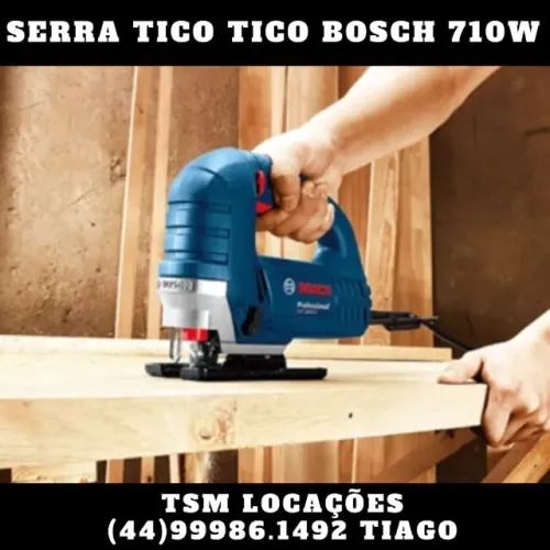 Locação - Serra tico-tico Bosch Profissional 710W Alugar/Aluguel (Maringá-Sarandi)
