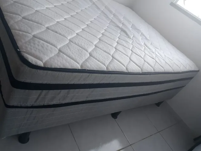 Cama box casal conjugada