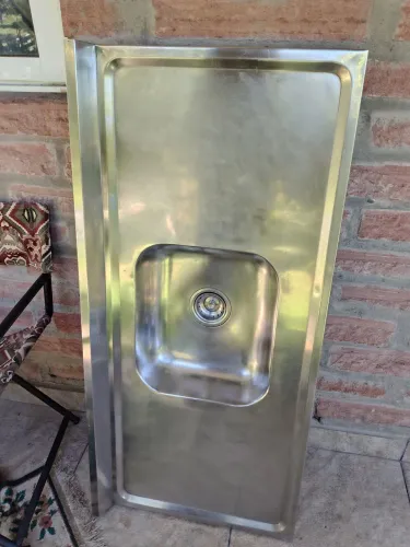 Com entrega cuba inox 