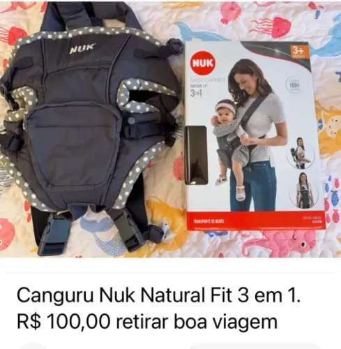 Canguru Nuk Natural Fit 3 em 1