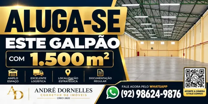 galpao 1500m2 R$ 40.000,00