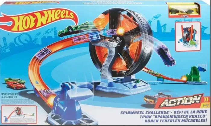 Pista Hot Wheels - competição giratória