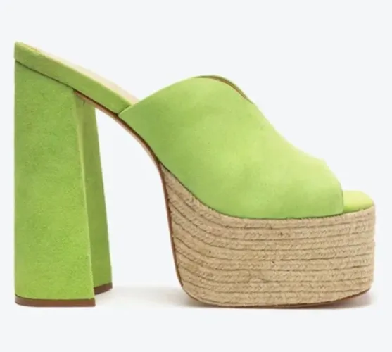 Sandalia mule camurça 