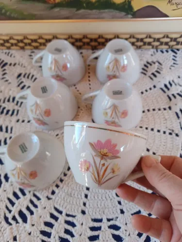 Xícaras de chá porcelana pozzani