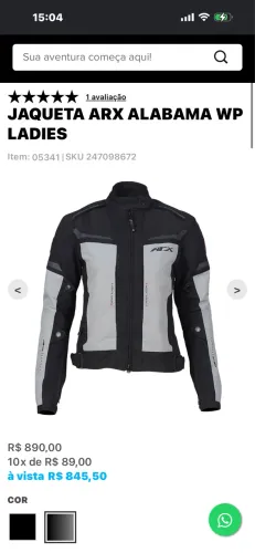 Jaqueta para moto ARX alabama WP ladies