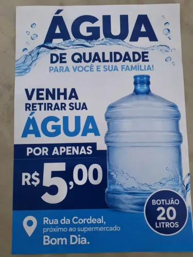 Água mineral retire na loja ou peça pelo nosso disk
