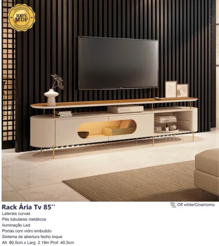 Rack bancada Ária 2,19m - Super promoção 