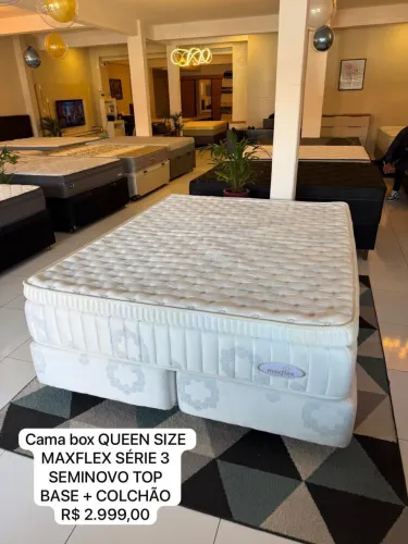 Cama Box QUEEN SIZE MAXFLEX SÉRIE 3 SEMINOVO - ENTREGO