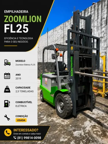 Empilhadeiras à venda - Yale, Zoomlion, Hyster e Toyota