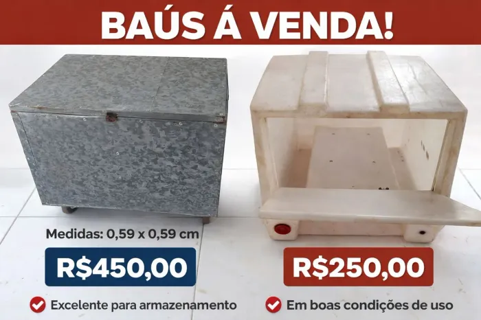 Vendo Baús para motos
