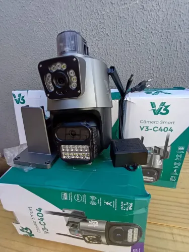 Camera wi-fi dupla giro 355 com aplicativo