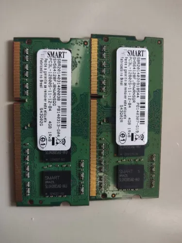 Kit 8GB Memória RAM Notebook (2x4GB) SMART DDR3L 1600MHz