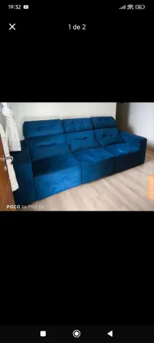 Sofá Retrátil e Reclinável 2,60m.