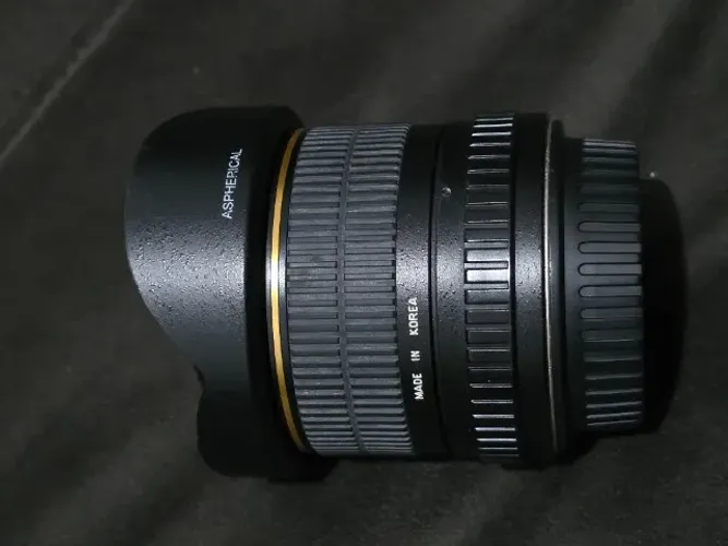 Lente manual 8mm F3.5 olhor de peixe Samyang - Canon