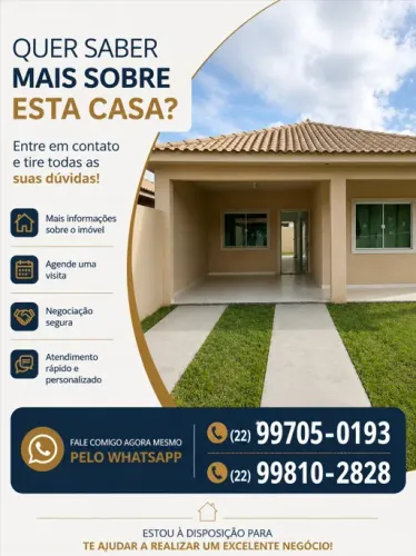 ? CASA À VENDA EM IGUABA GRANDE ? PREVISÃO DE FINALIZAÇÃO EM 2 A 3 MESES.  