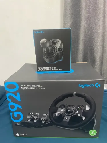 Logitech G920 + Câmbio (PC e Xbox) - Impecável