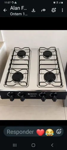 Vendo fogão portátil 4 bocas