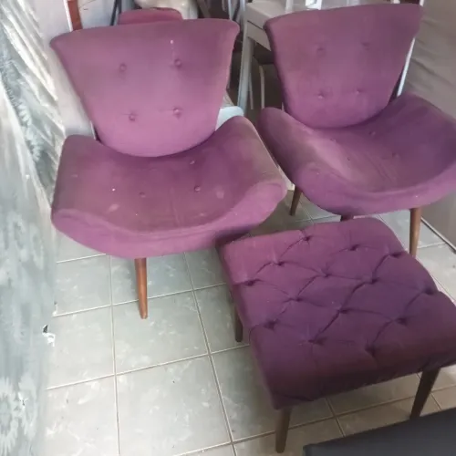 Conjunto de cadeiras com centro