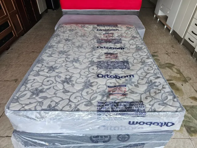 Cama box nova padrão molas bonnel