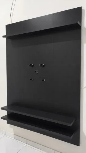 Vendo Painel All Black 180cm x 130cm com Três Prateleiras