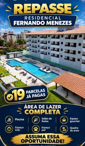 Repasso apartamento em mandacaru