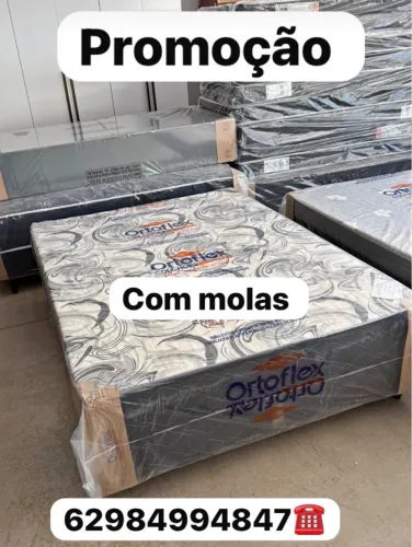 Cama box com molas (novo)