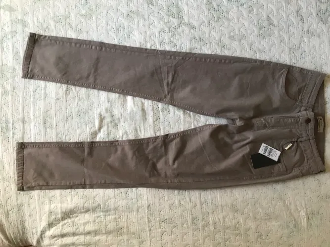 Calça Sarja (Tam 40) Cor Cinza