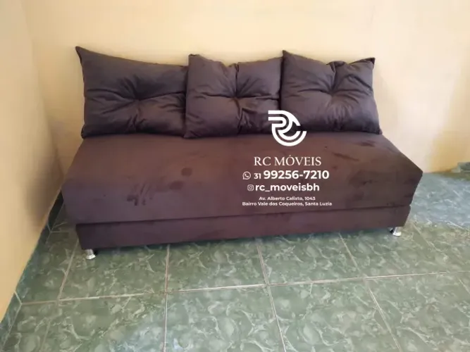 Sofá Cama Bicama 1.70m com Espuma D33 - Ideal para Espaço Pequeno