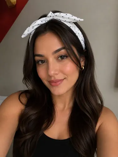 Faixa de cabelo estilo retrô fashion