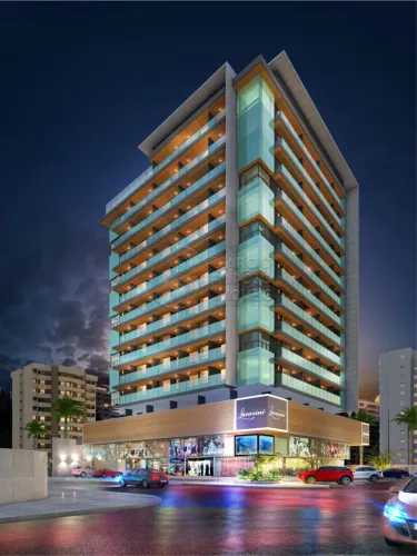 Apartamento Quarto e Sala com Varanda à venda no Edifício Lucarini