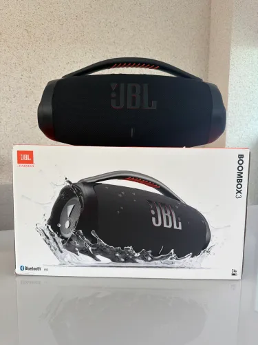 JBL Caixa de Som, Boombox 3, Bluetooth, À Prova D'água e Poeira - Preto