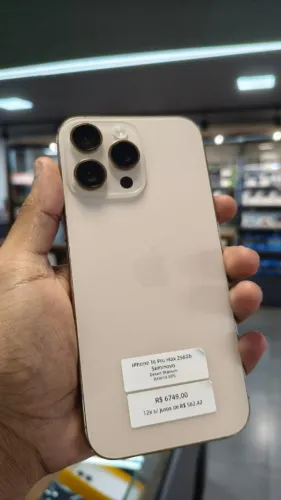 iPhone 16 Pro Max 256 GB - Seminovo - 06 Meses de Garantia - Infinity Eletronics e Games