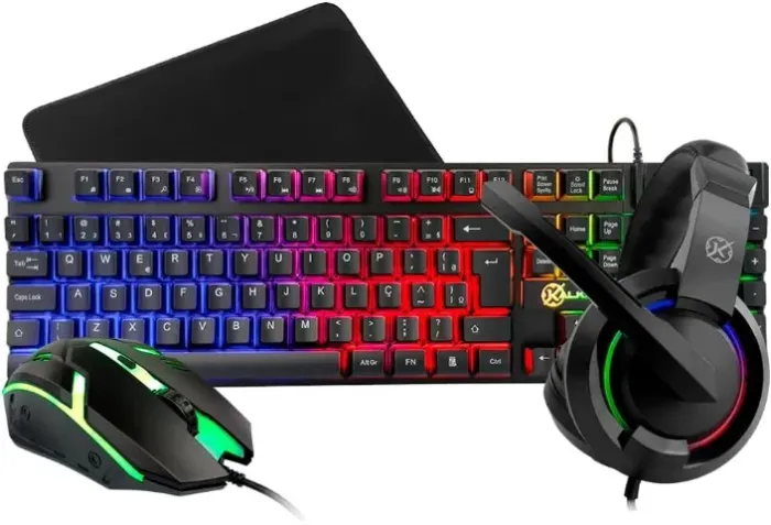 Combo Gamer 4 em 1 Kalkan Odin Lite KLK00060 - Novo Lacrado